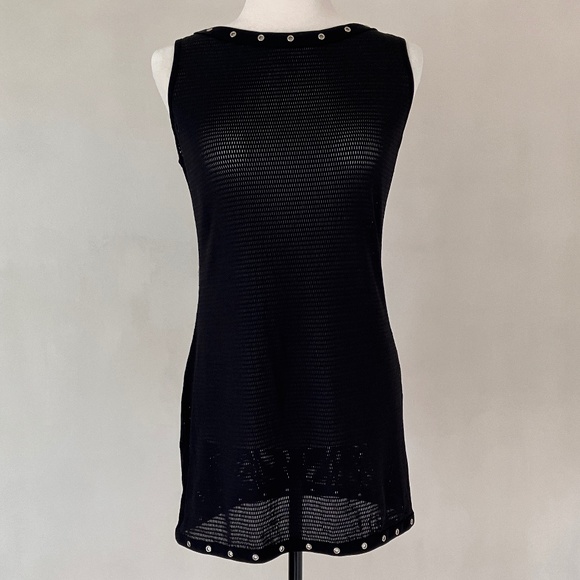 SHAN BLACK MESH & GROMMETS COVERUP - Picture 13 of 13